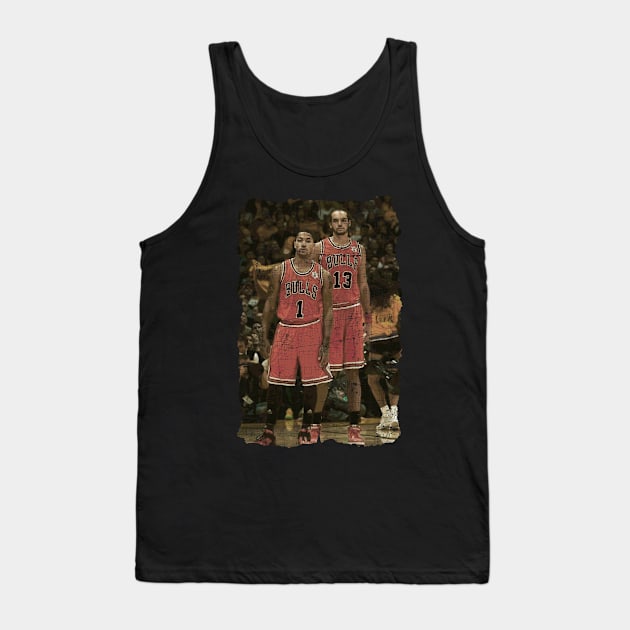 Derrick rose and joakim Noah Tank Top by Dewyse ilust